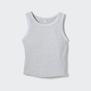 Uniqlo Ribbed Cropped Sleeveless Bra tank top